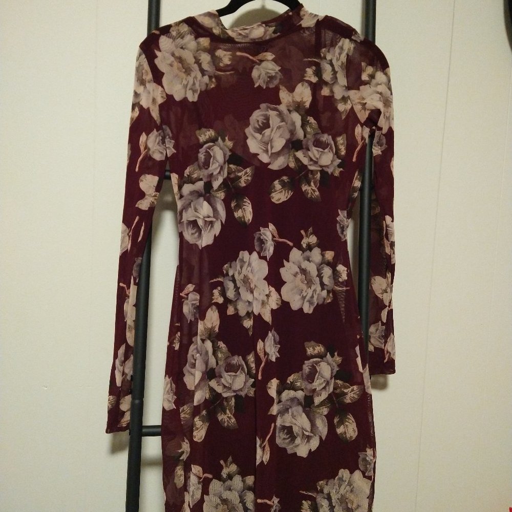 Windsor Burgundy Floral Dress
